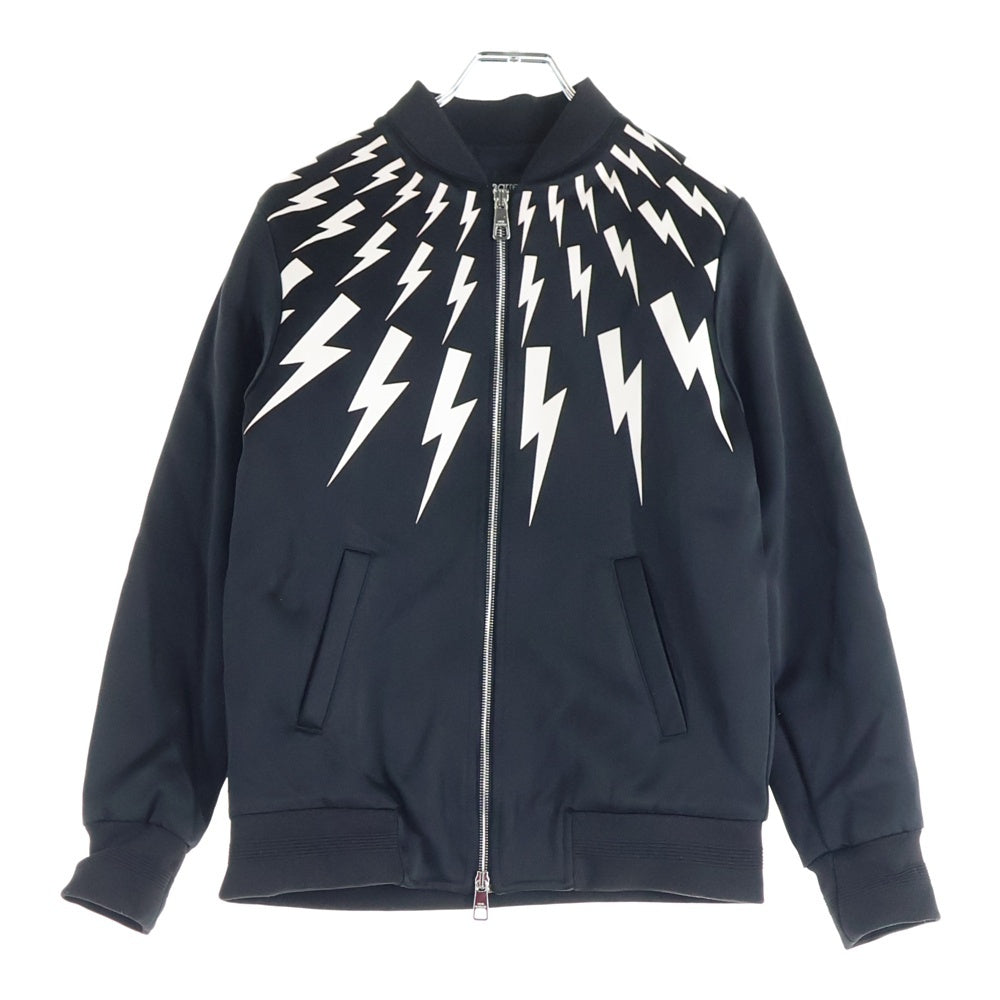 Neil Barrett(ニール バレット) サンダーボルドボンバージャケット ジップアップジャケット ブラック 016204 レディース