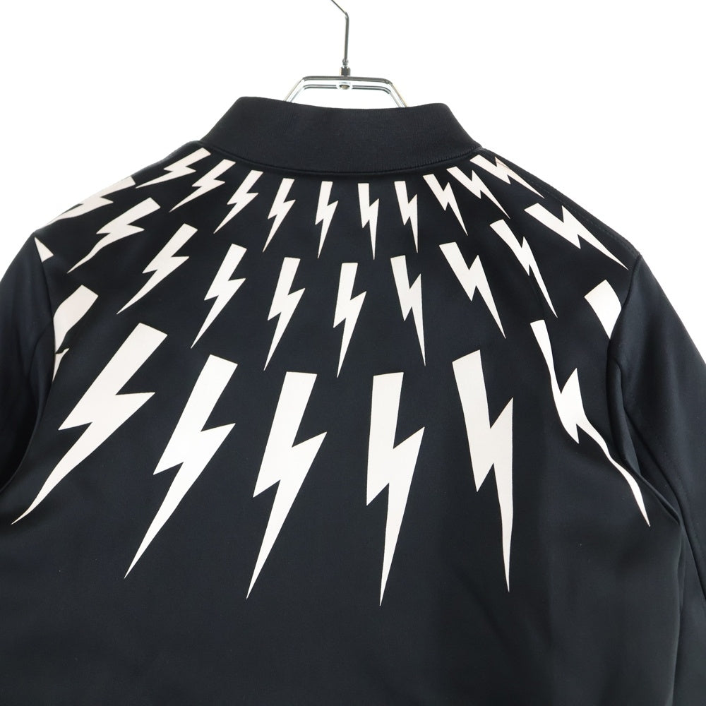 Neil Barrett(ニール バレット) サンダーボルドボンバージャケット ジップアップジャケット ブラック 016204 レディース