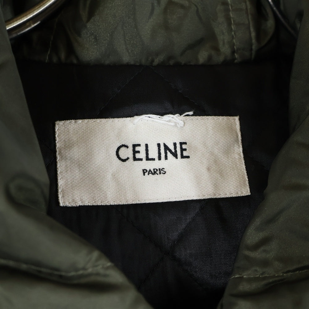CELINE(セリーヌ) LOGO COACH JACKET ロゴプリントコーチジャケット カーキ 2W694495M
