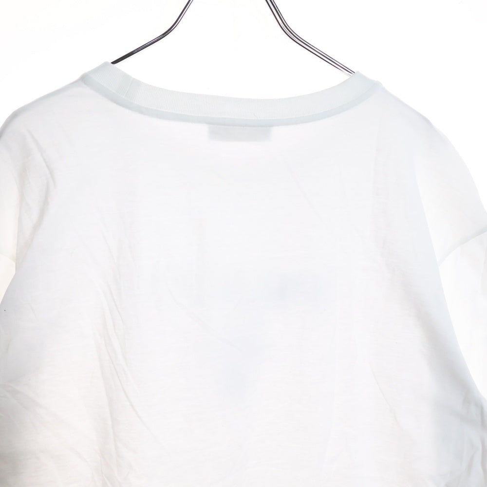PRADA(プラダ) 22SS EMBOSS LOGO PRINT TEE エンボスロゴプリント半袖カットソー Tシャツ ホワイト UJN815 S221 1052