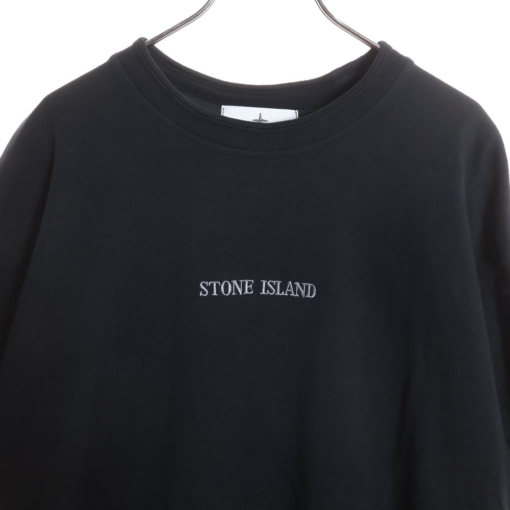 STONE ISLAND(ストーンアイランド) LOGO T-SHIRTS ロゴ刺繍半袖カットソー Tシャツ ブラック 811520479