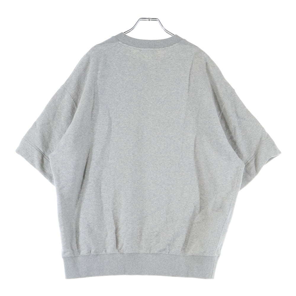 JIL SANDER(ジルサンダー) LOGO SWEAT T-SHIRTS ロゴ刺繍半袖スウェットTシャツ 半袖カットソー グレー J47GC0110