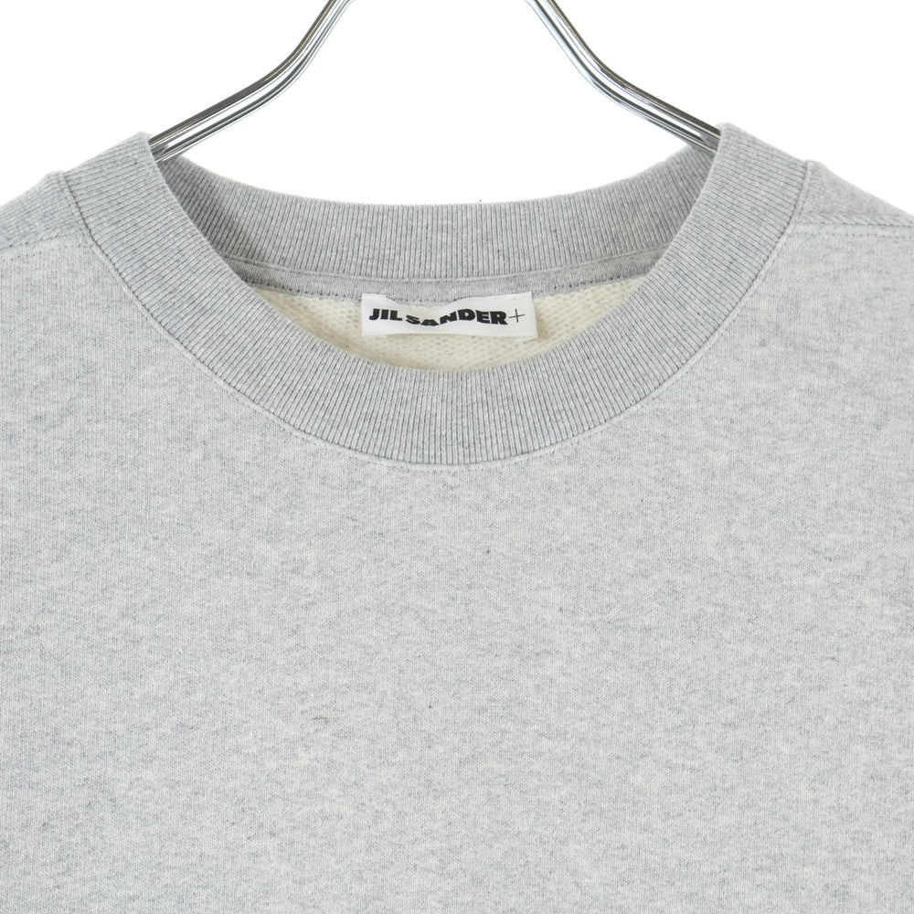 JIL SANDER(ジルサンダー) LOGO SWEAT T-SHIRTS ロゴ刺繍半袖スウェットTシャツ 半袖カットソー グレー J47GC0110