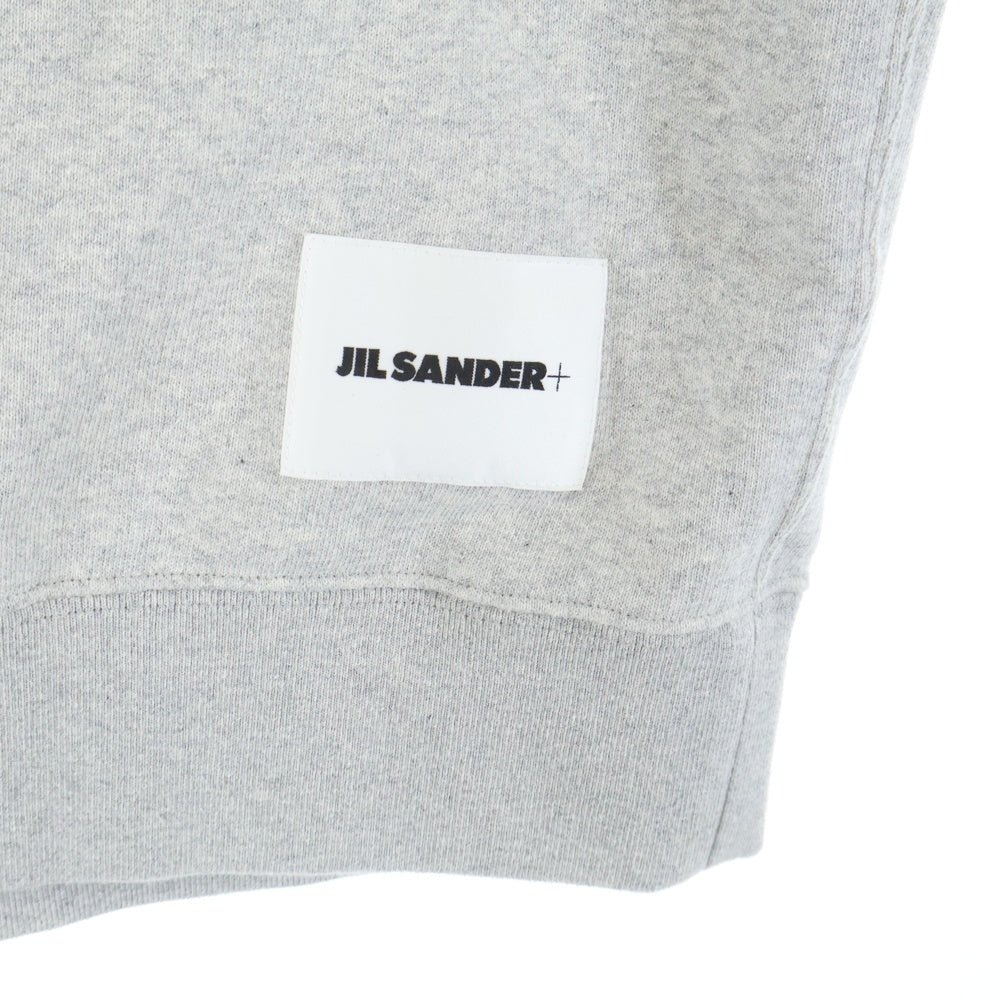 JIL SANDER(ジルサンダー) LOGO SWEAT T-SHIRTS ロゴ刺繍半袖スウェットTシャツ 半袖カットソー グレー J47GC0110