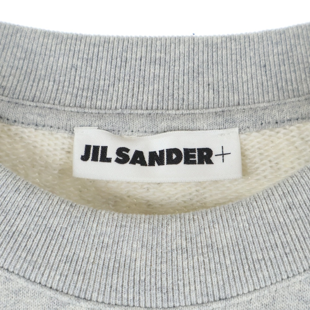 JIL SANDER(ジルサンダー) LOGO SWEAT T-SHIRTS ロゴ刺繍半袖スウェットTシャツ 半袖カットソー グレー J47GC0110