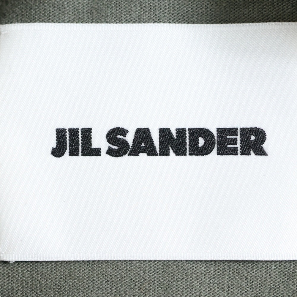 JIL SANDER(ジルサンダー) LOGO PRINT OVER SIZE T-SHIRTS ロゴプリントオーバーサイズ半袖カットソー Tシャツ カーキ J21GC0001