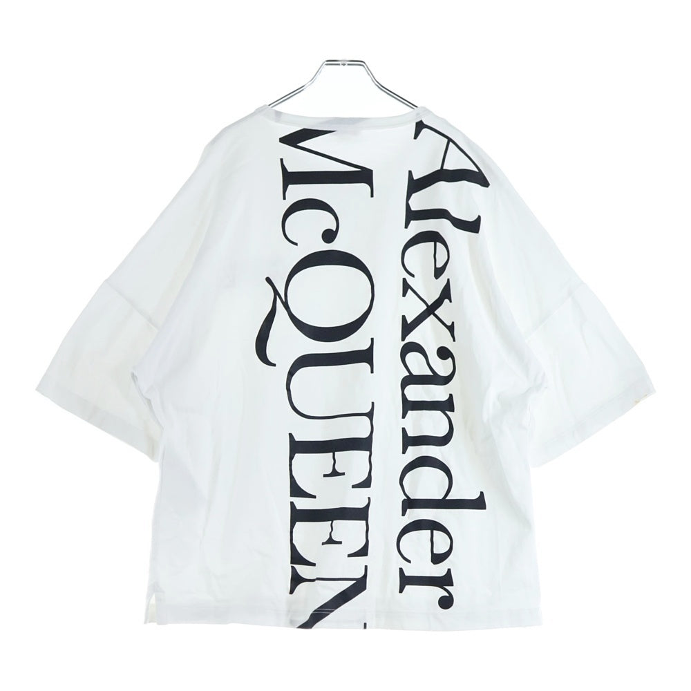 Alexander McQueen(アレキサンダーマックイーン) エクスプローデッドロゴ 半袖カットソー Tシャツ ホワイト 759390 QTABR