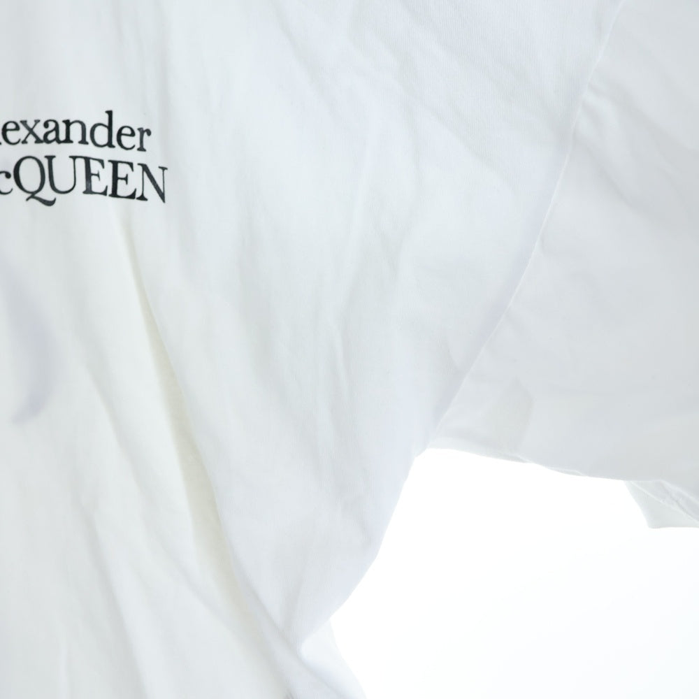 Alexander McQueen(アレキサンダーマックイーン) エクスプローデッドロゴ 半袖カットソー Tシャツ ホワイト 759390 QTABR