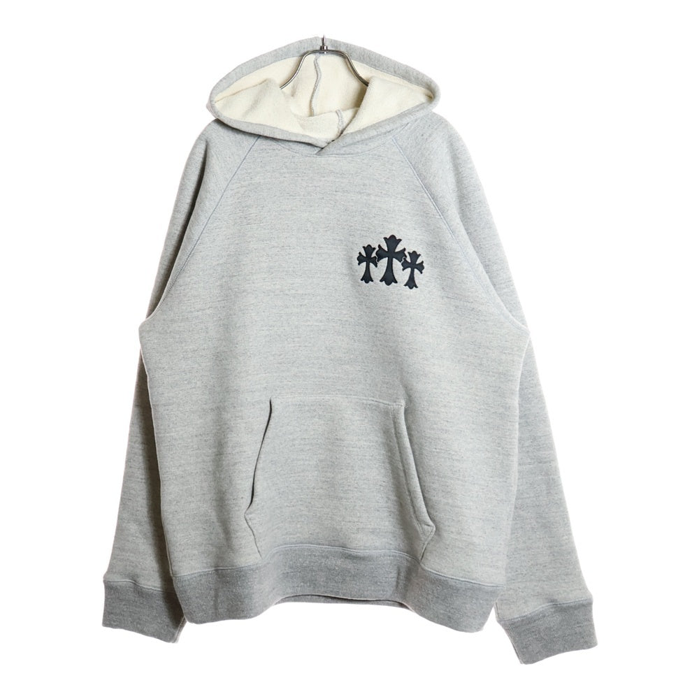 CHROME HEARTS(クロムハーツ) 7-11 バックCH刺繍プルオーバースウェットパーカー フーディー グレー