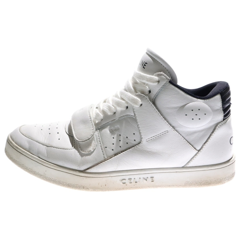 CELINE(セリーヌ) CT-02 ベルクロストラップミッドカットスニーカー シューズ ホワイト/ブラック