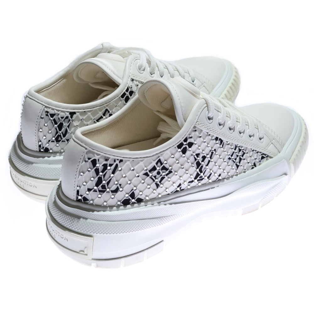 LOUIS VUITTON(ルイヴィトン) スクァッドライン ラインストーンローカットスニーカー シューズ ホワイト レディース