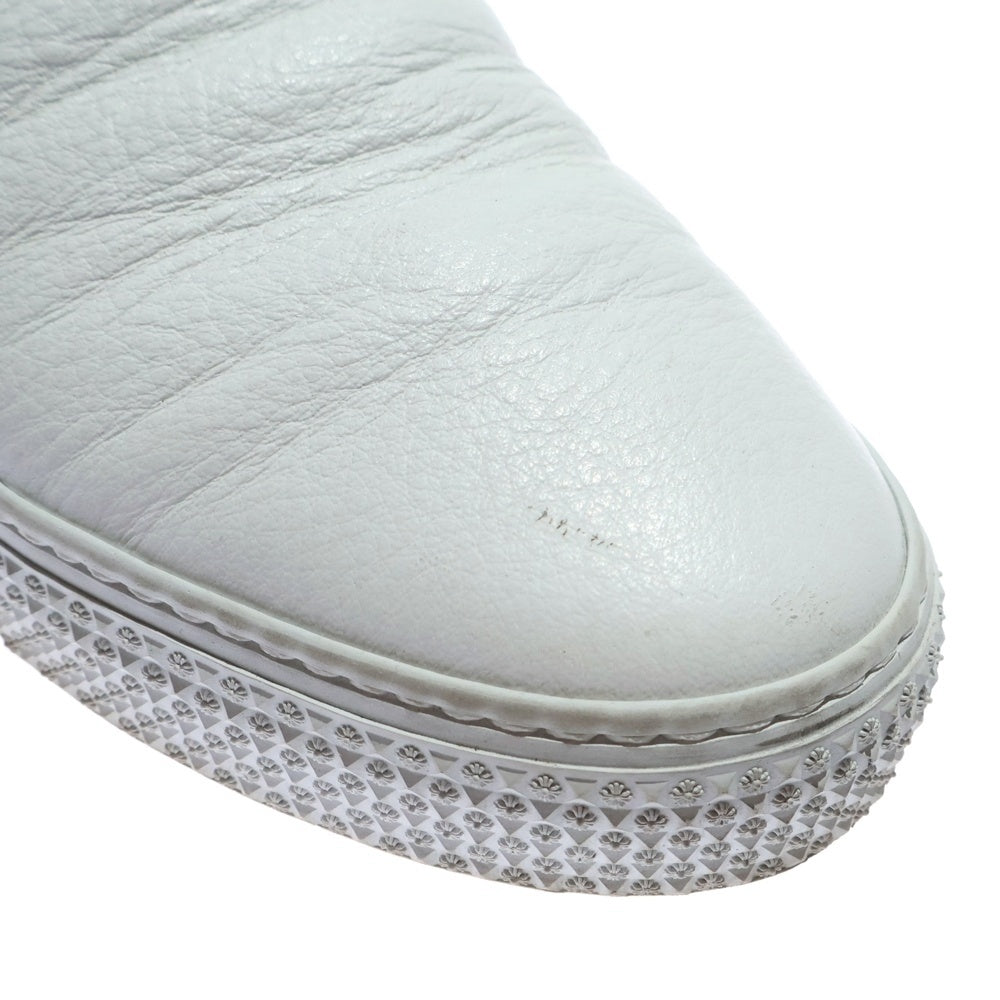 CHROME HEARTS(クロムハーツ) SLIP ON スリッポン CHプラス レザーパッチ ダガー ローカットスニーカー ホワイト
