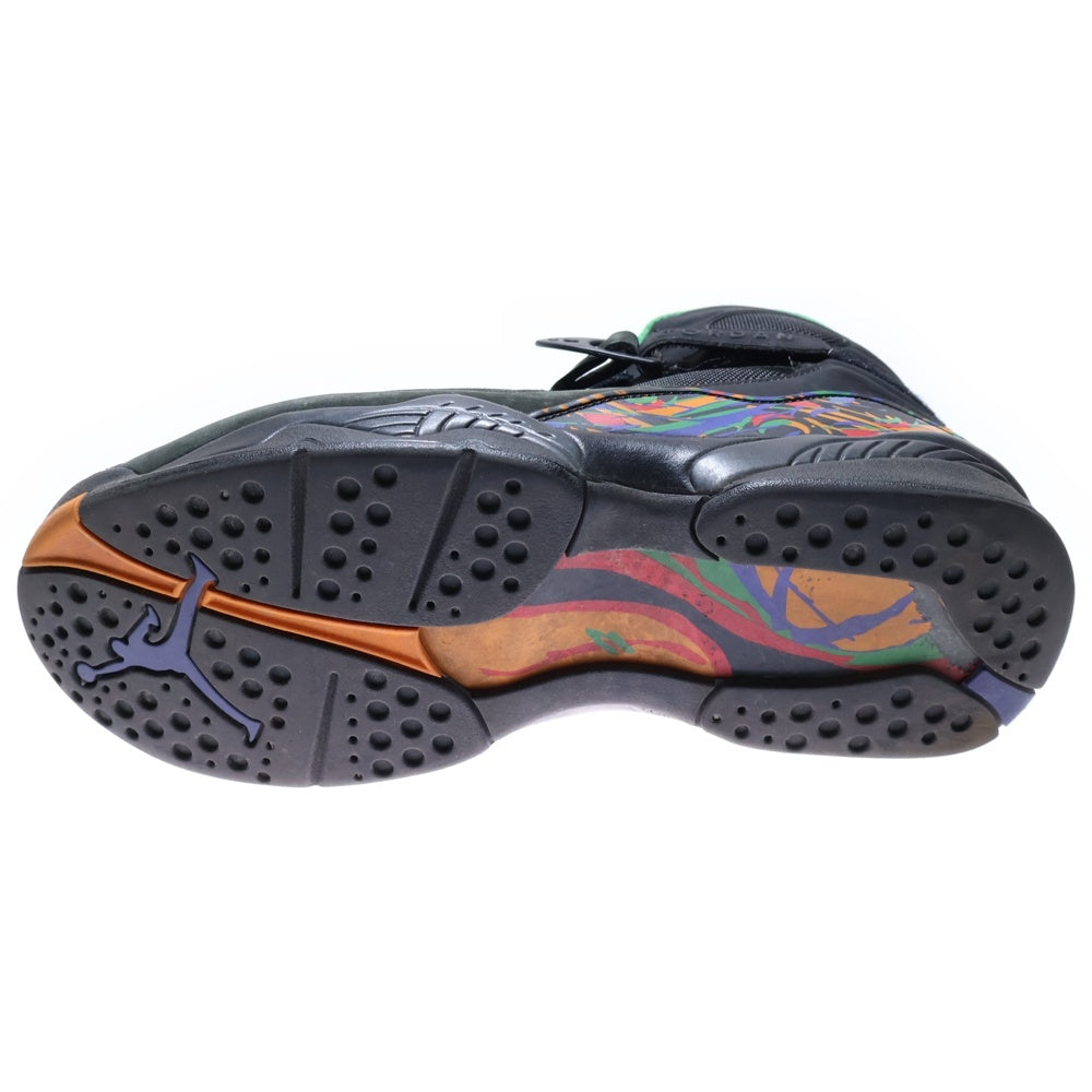 NIKE(ナイキ) AIR JORDAN 8 RETRO Black Light Concord 305381-004 エアジョーダン8 レトロ ライトコンコルド ハイカットスニーカー ブラック US9.5/27.5cm