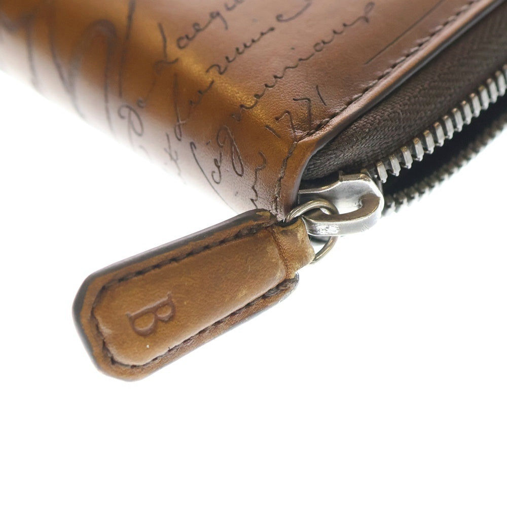 Berluti 　カリグラフィ　ブラウン　ラウンド長財布 BERLUTI ベルルッティ ブラウン 長財布 カリグラフィー ラウンドジップ