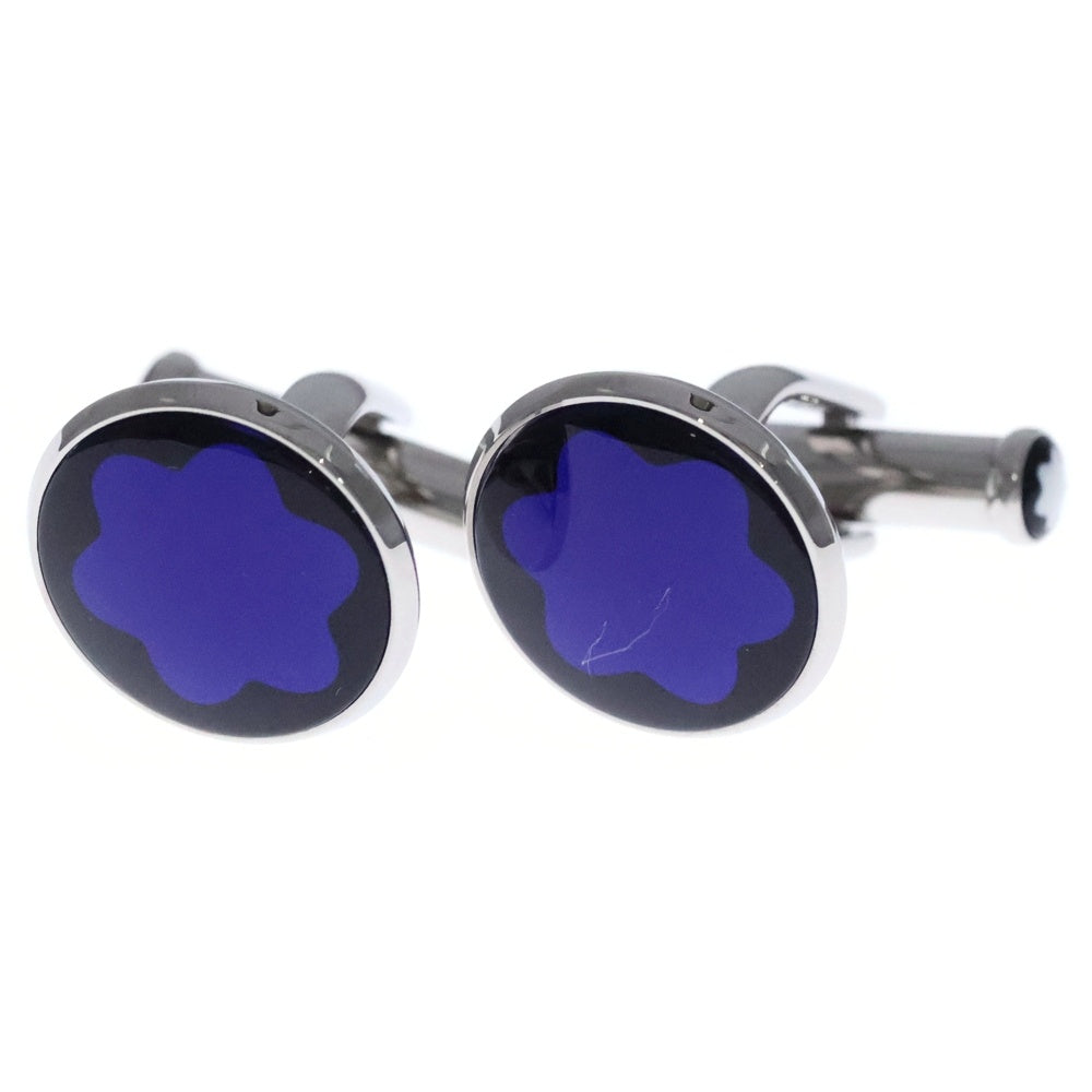 MONTBLANC(モンブラン) スター ラウンド型カフリンクス ブルー/ブラック レディース
