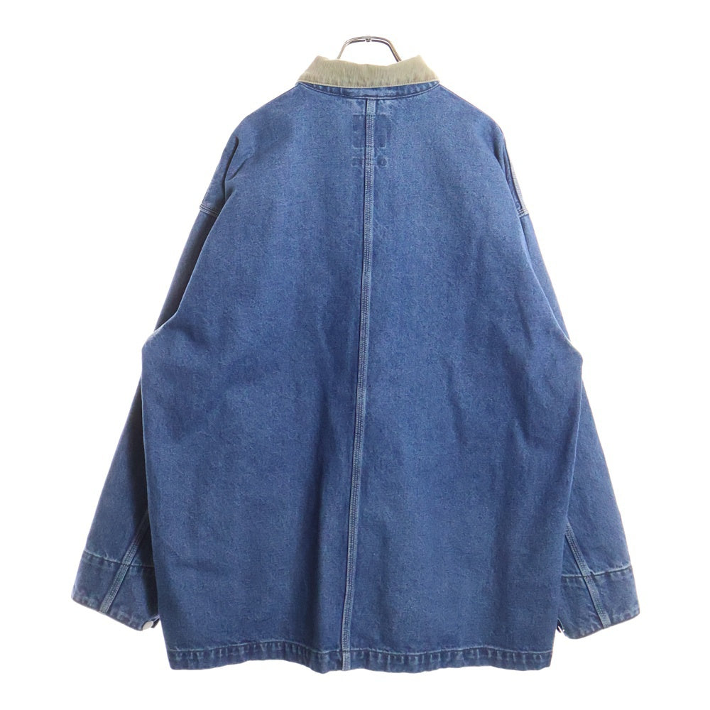 BEAMS(ビームス) 22AW ルーズフィット カバーオール デニムジャケット インディゴ 11-18-0022-791