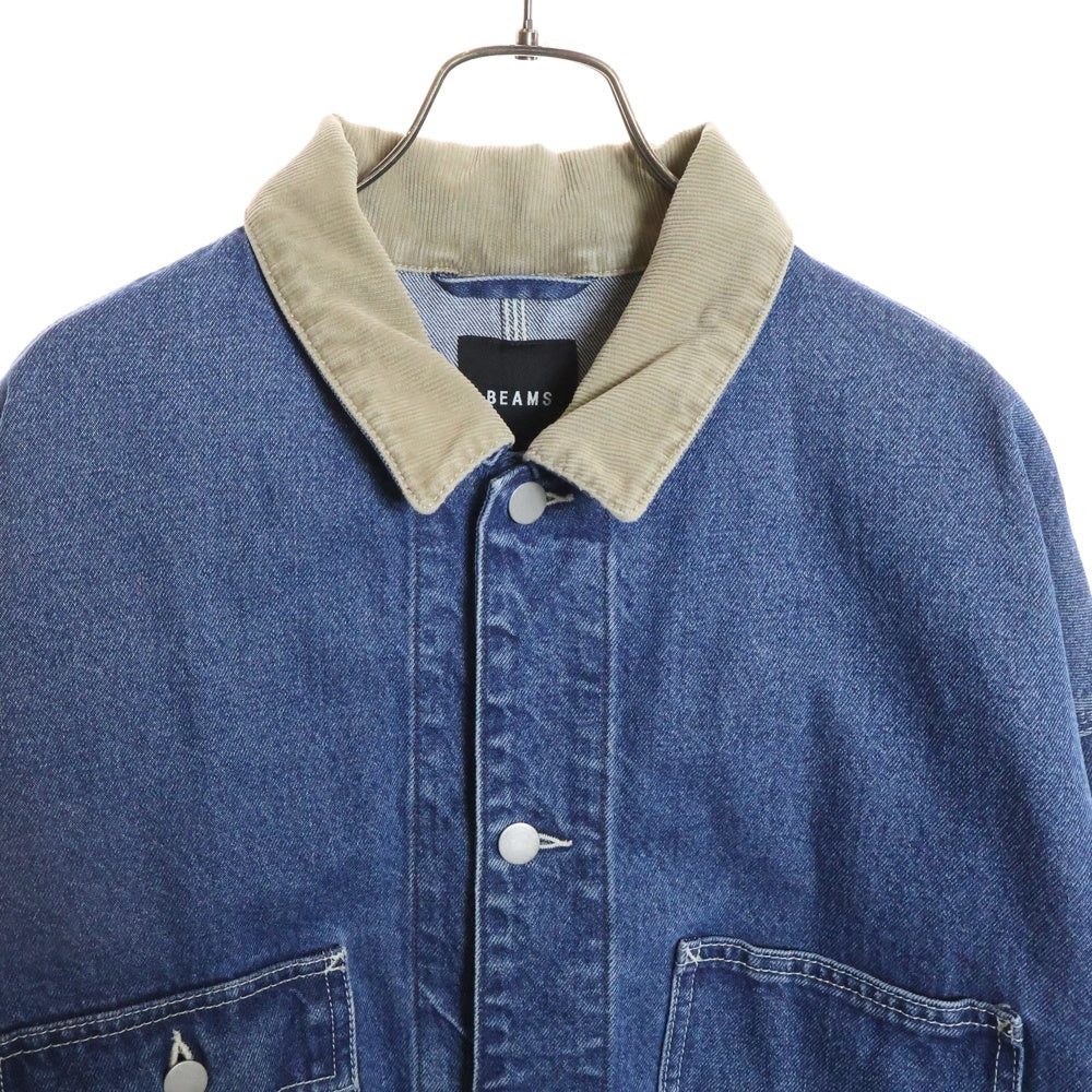BEAMS(ビームス) 22AW ルーズフィット カバーオール デニムジャケット インディゴ 11-18-0022-791