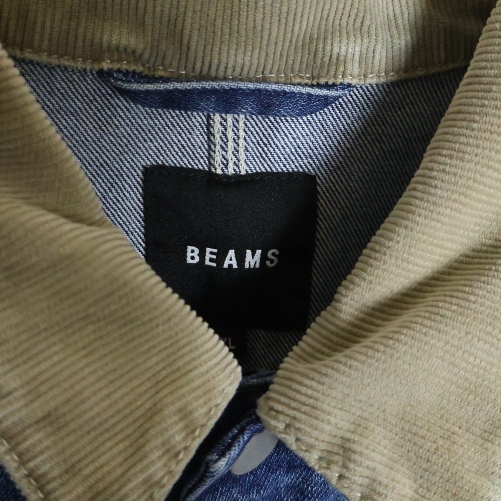 BEAMS(ビームス) 22AW ルーズフィット カバーオール デニムジャケット インディゴ 11-18-0022-791
