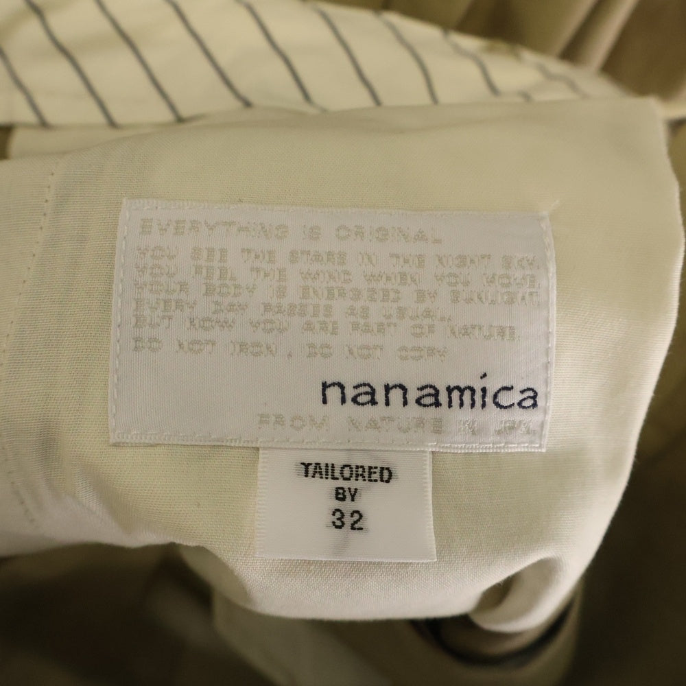 nanamica(ナナミカ) 25SS Tuck Club Pants S25SC071 ワイドストレートカット 1タックパンツ