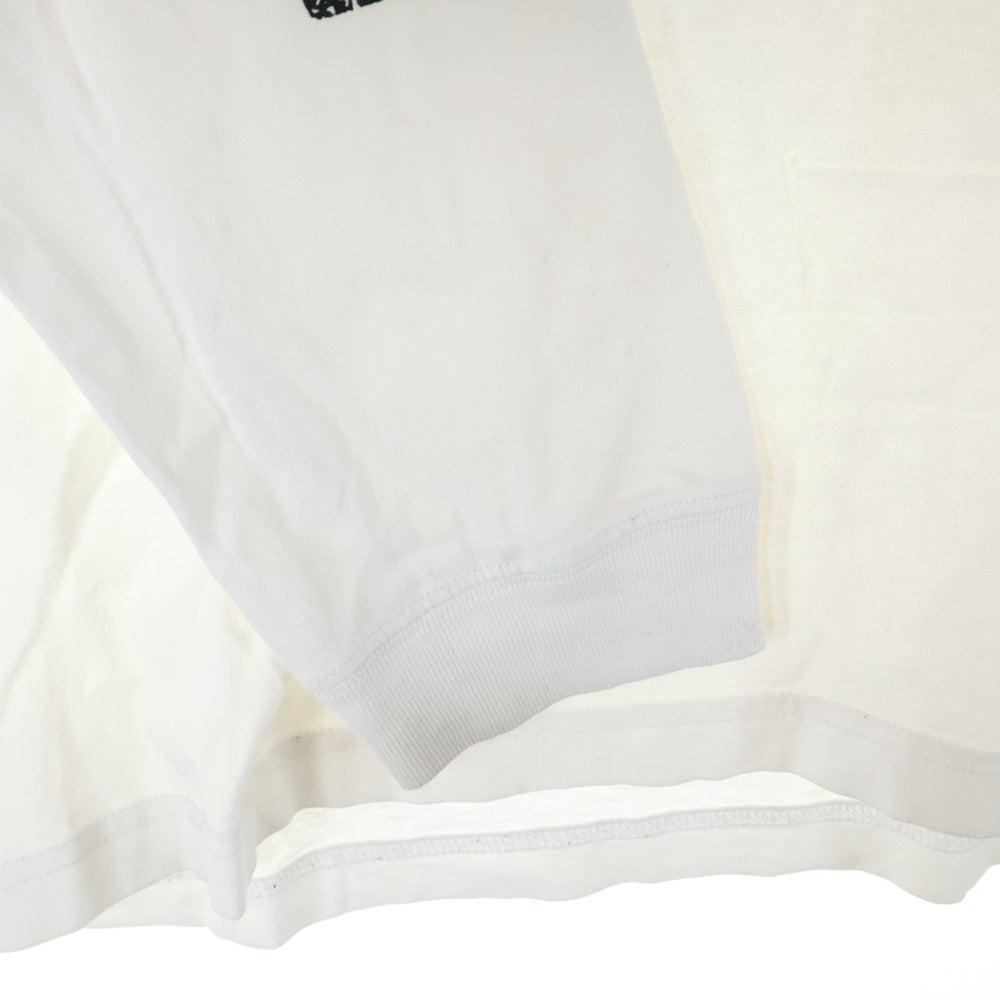 CHAMPION(チャンピオン) ×UNDEFEATED アームロゴ クルーネック長袖Tシャツカットソー ホワイト C8-V405