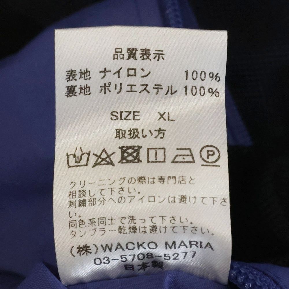 WACKO MARIA(ワコマリア) 24SS Track Jacket 24SS-WHO-TJ02 ロゴ トラックジャケット ジップジャケット パープル/ブラック