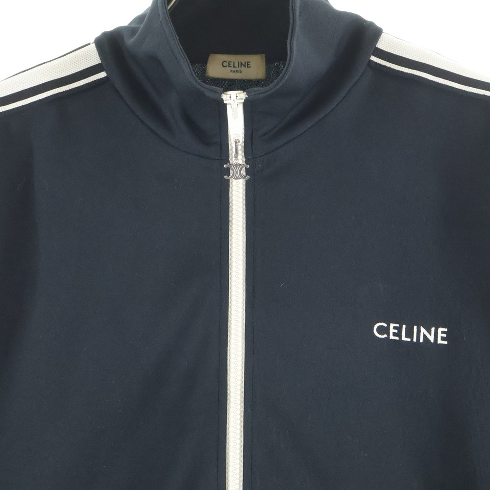 CELINE(セリーヌ) ダブルフェイスジャージー トラックスーツジャケット ブラック/ホワイト 2Y490121O