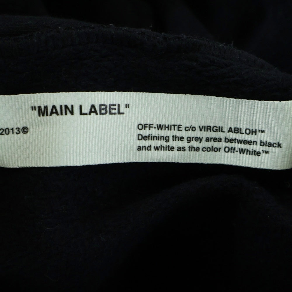 OFF-WHITE(オフホワイト) カラヴァッジォプリントプルオーバースウェットパーカー フーディー ブラック OMBB029F18A54003