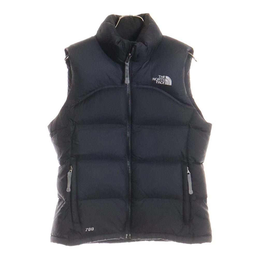 THE NORTH FACE(ザノースフェイス) LOGO DOWN VEST ロゴ刺繍ダウンベスト ブラック NDW00359