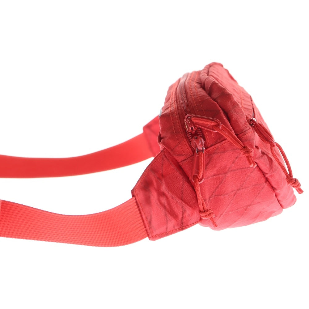 SUPREME(シュプリーム) 18AW Waist Bag ボックスロゴ キルティング ウエストバッグ クロスボディバッグ ショルダーバッグ レッド