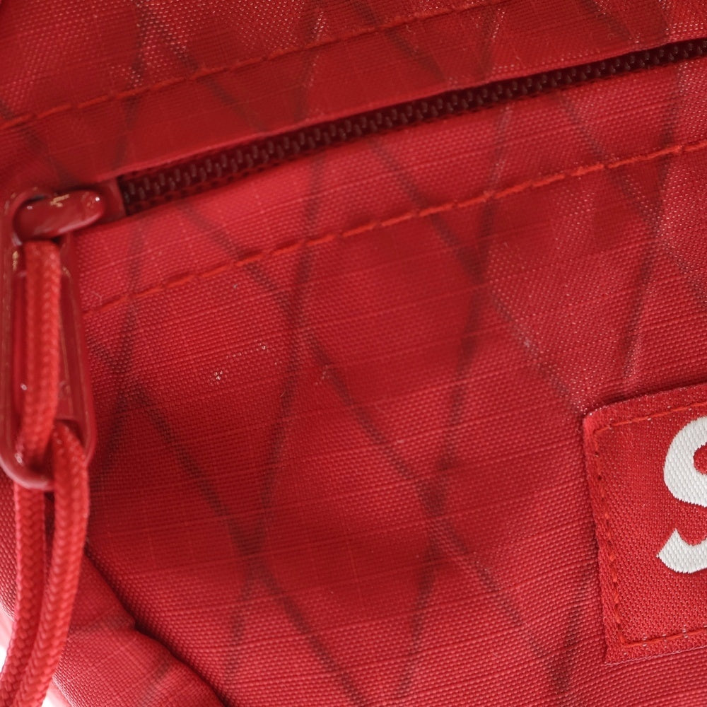 SUPREME(シュプリーム) 18AW Waist Bag ボックスロゴ キルティング ウエストバッグ クロスボディバッグ ショルダーバッグ レッド