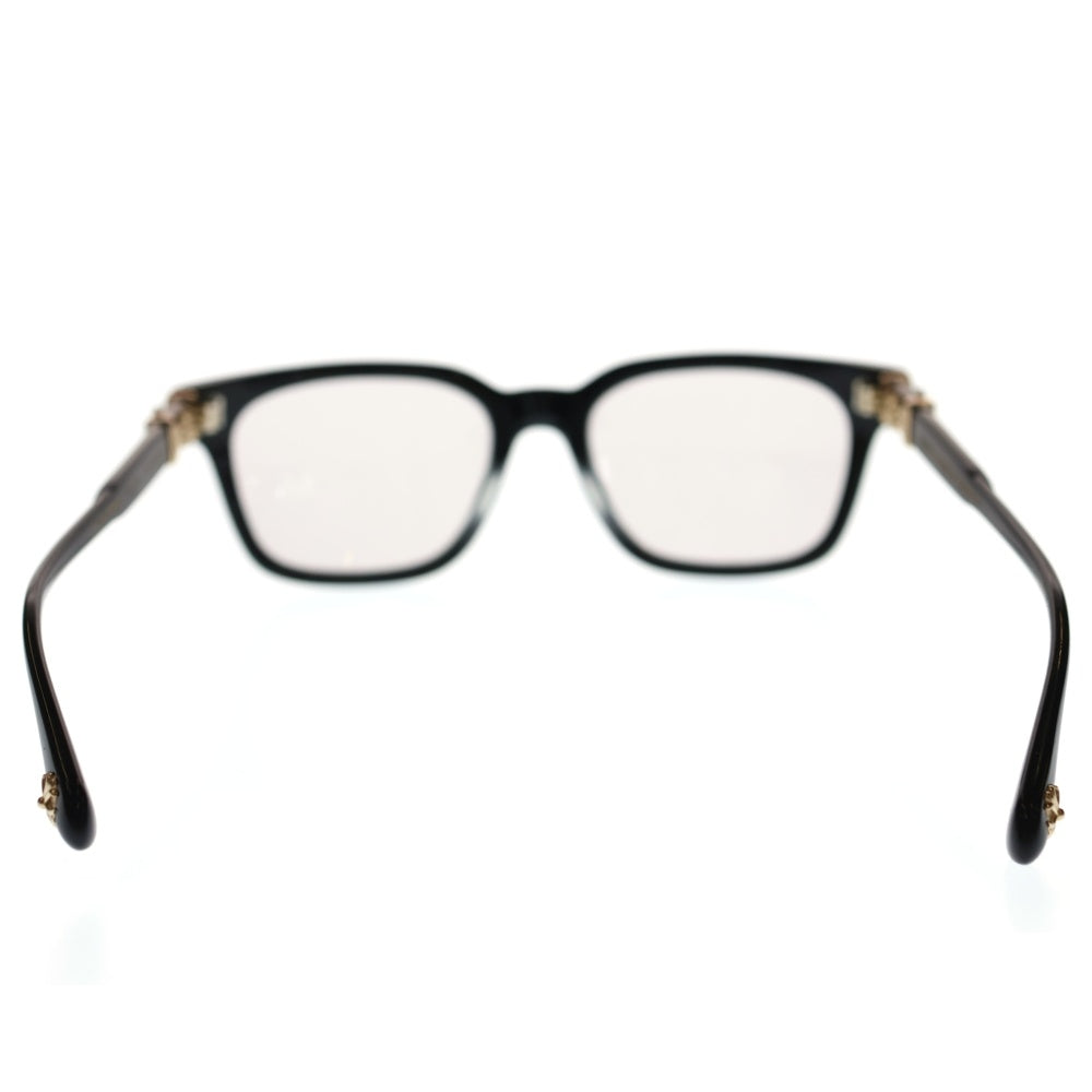 CHROME HEARTS(クロムハーツ) COX UCKER CHクロステンプル ウェリントン サングラス アイウェア 眼鏡 ブラック/ゴールド 52□19‐153