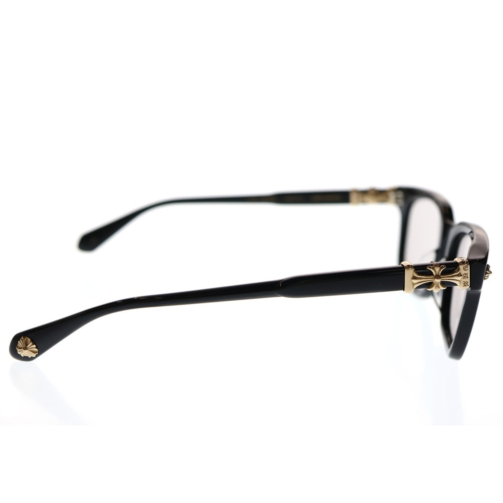 CHROME HEARTS(クロムハーツ) COX UCKER CHクロステンプル ウェリントン サングラス アイウェア 眼鏡 ブラック/ゴールド 52□19‐153