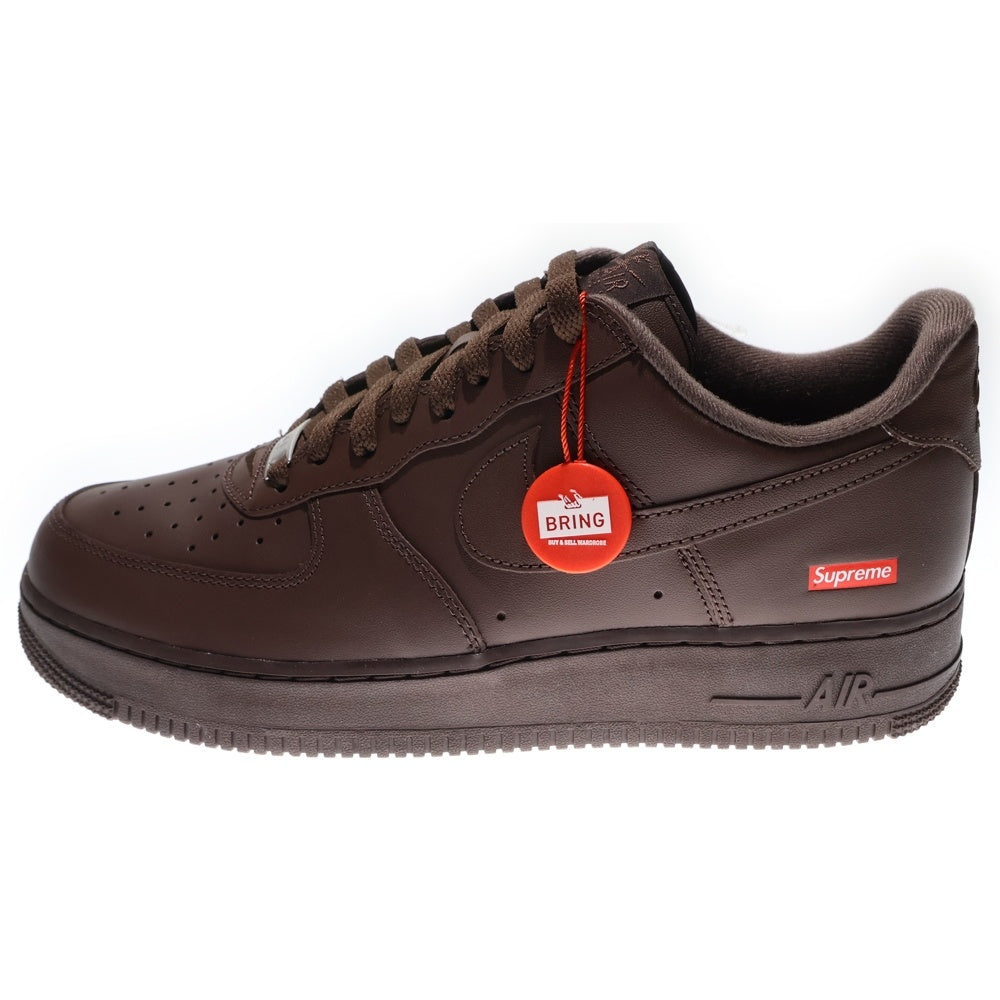 NIKE(ナイキ) ×SUPREME AIR FORCE 1 LOW BAROQUE BROWN CU9225-200 シュプリーム エアフォース1 ローカットスニーカー シューズ ブラウン US10.5/28.5cm