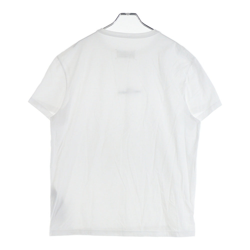 Maison Margiela 10(メゾン マルジェラ) 23SS 反転 ロゴ刺繍 クルーネック半袖Tシャツカットソー ホワイト S30GC0701 S22816