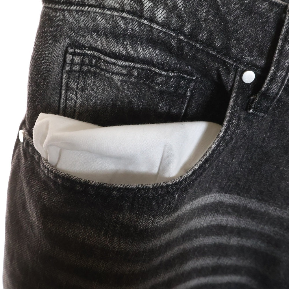 BASKETCASE GALLERY(バスケットケース ギャラリー) LAX BAGGY WHISKER WASH PANTS フェード加工 バギーデニムパンツ ジーンズ ブラック