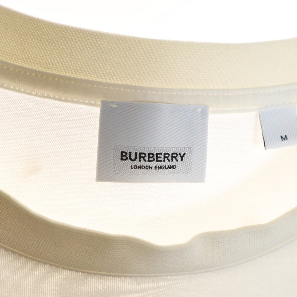 BURBERRY(バーバリー) LOGO PRINT TEE 8026017 フロントロゴプリント クルーネック半袖Tシャツカットソー ホワイト