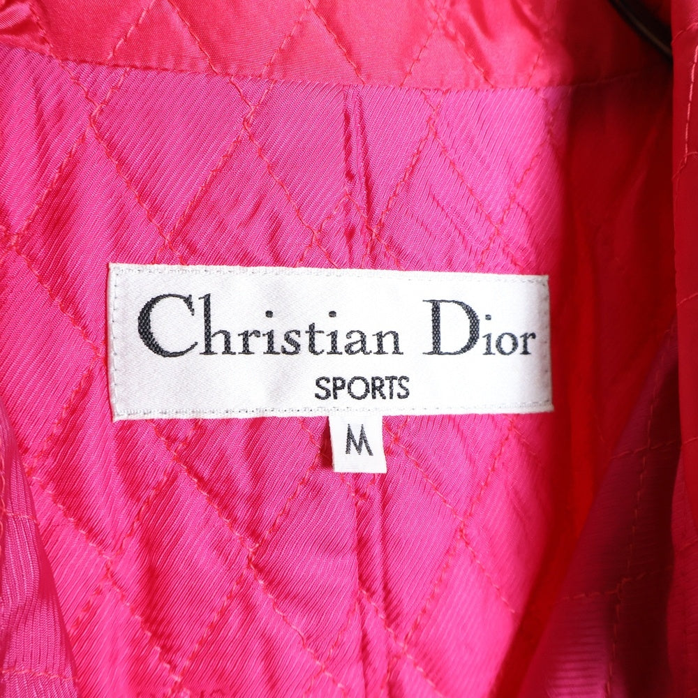 NO BRAND(ノーブランド) 【CHRISTIAN DIOR SPORT】クリスチャンディオール スポーツ Velor Jacket 06A6904 ベロア ジップジャケット ピンク レディース