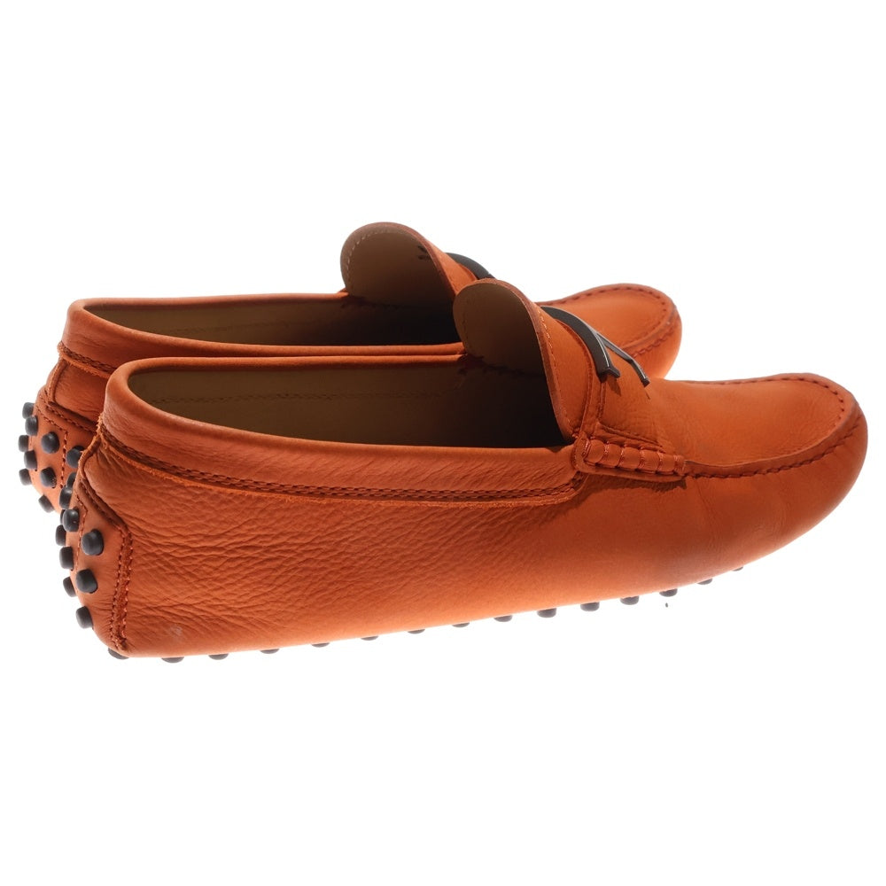 TOD'S(トッズ) T金具 レザー ローファー ドレスシューズ オレンジ