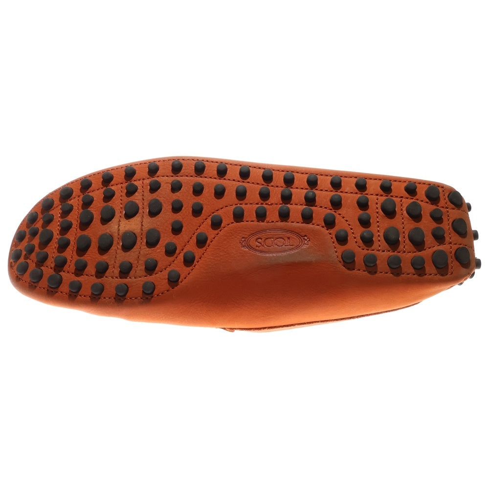 TOD'S(トッズ) T金具 レザー ローファー ドレスシューズ オレンジ