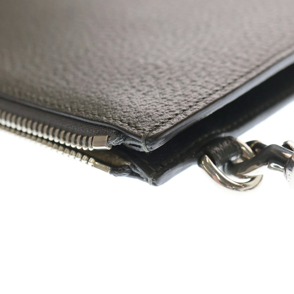 GUCCI(グッチ) GGマーモント レザー クラッチバッグ レザーポーチ グレー 475317 レディース