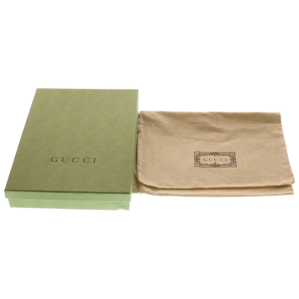 GUCCI(グッチ) GGマーモント レザー クラッチバッグ レザーポーチ グレー 475317 レディース