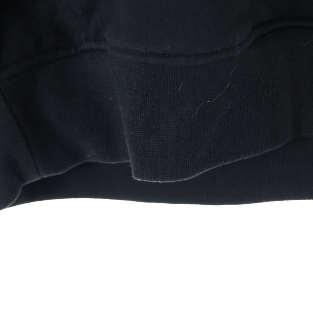 McQ Alexander McQueen(マックキューアレキサンダーマックイーン) L11 Dawn Hoodie 624727 RTT19 フロントロゴプリントプルオーバーパーカー フーディ ブラック