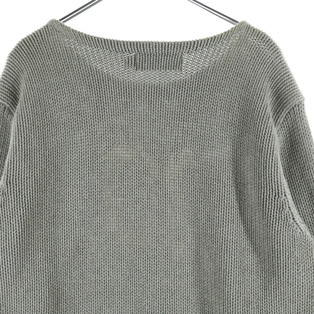 POLO RALPH LAUREN(ポロラルフローレン) COTTON SWEATER コットンロゴセーター ニット グレー