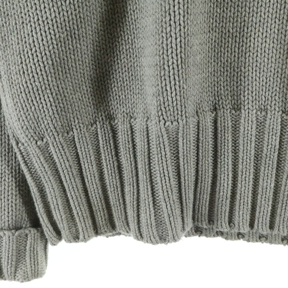 POLO RALPH LAUREN(ポロラルフローレン) COTTON SWEATER コットンロゴセーター ニット グレー