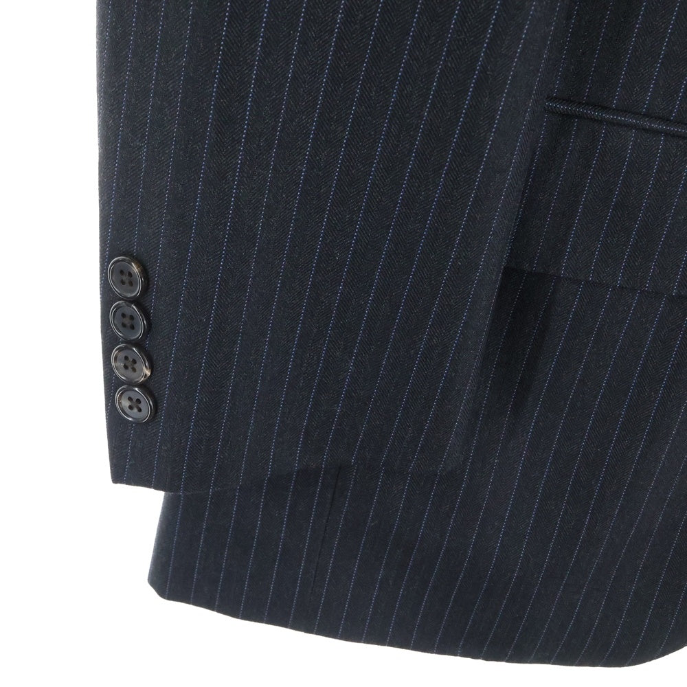 POLO RALPH LAUREN(ポロラルフローレン) STRIPE 3B WOOL TAILORED JACKET ストライプ3Bウールテーラードジャケット グレー