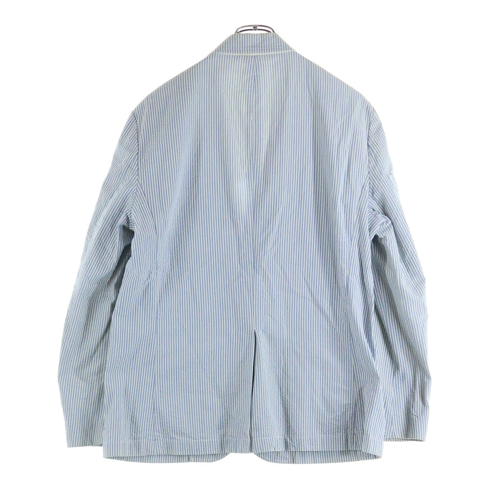 POLO RALPH LAUREN(ポロラルフローレン) SEERSUCKER 3B TAILORED JACKET シアサッカーストライプ3Bテーラードジャケット インディゴ/ホワイト