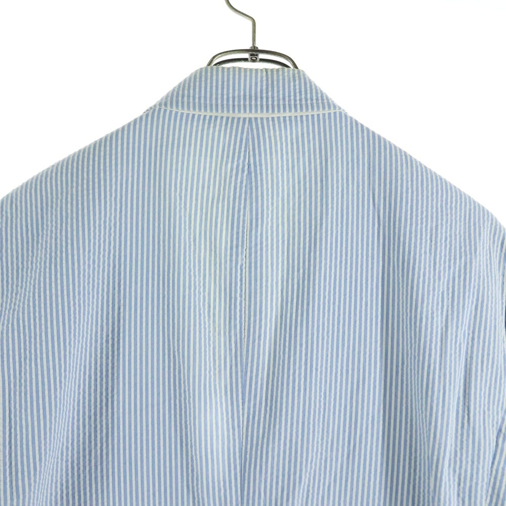 POLO RALPH LAUREN(ポロラルフローレン) SEERSUCKER 3B TAILORED JACKET シアサッカーストライプ3Bテーラードジャケット インディゴ/ホワイト