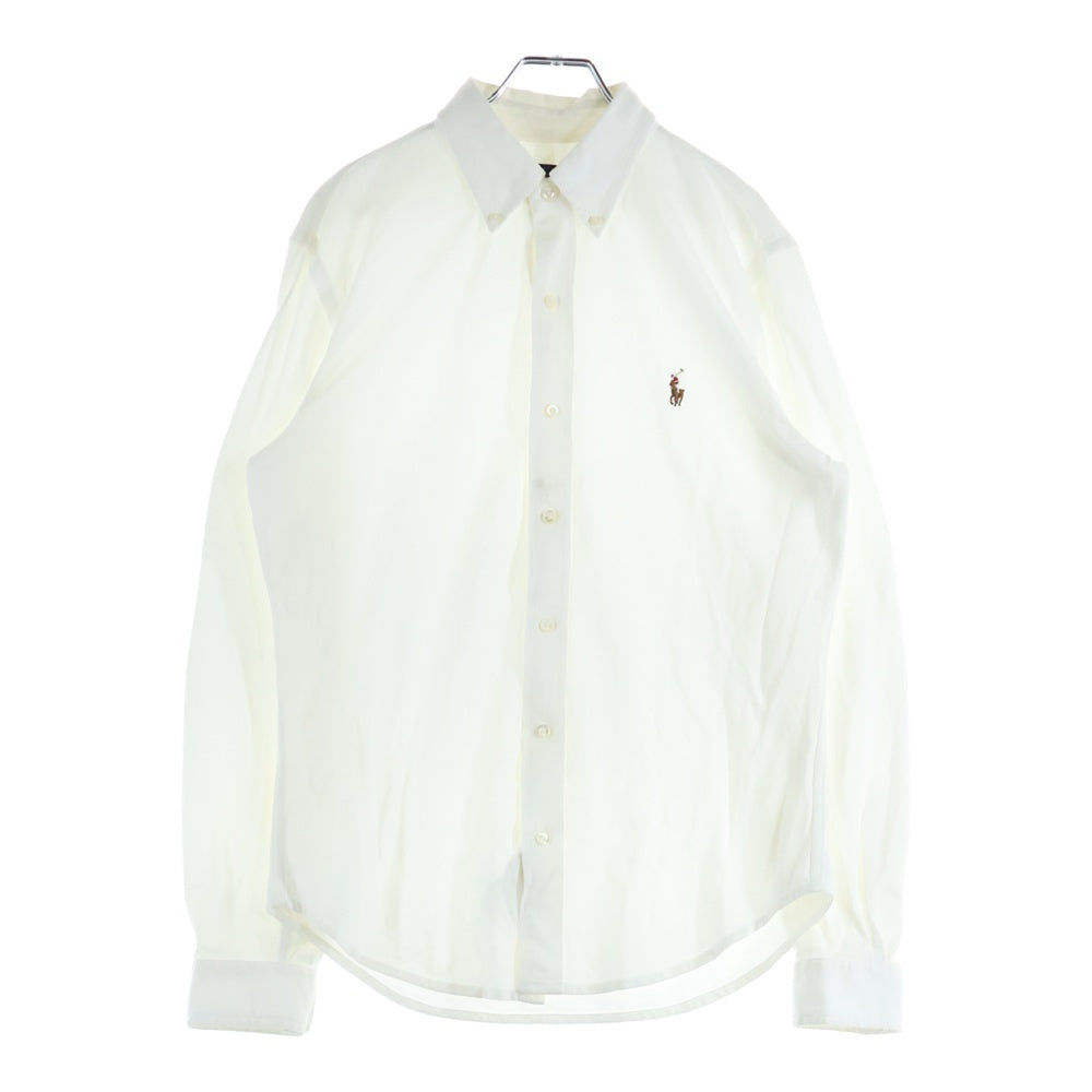 RALPH LAUREN(ラルフローレン) ポニー刺繍ボタンダウン長袖シャツ ホワイト 0200011542