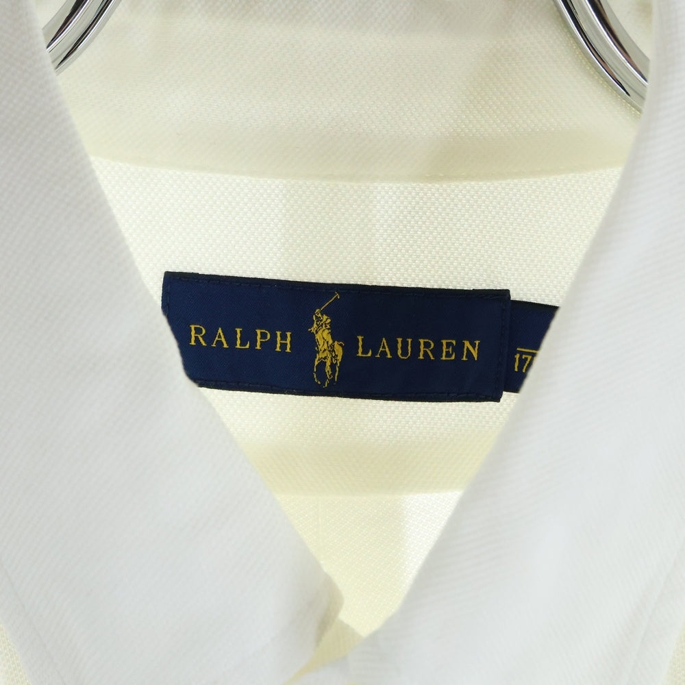 RALPH LAUREN(ラルフローレン) ポニー刺繍ボタンダウン長袖シャツ ホワイト 0200011542