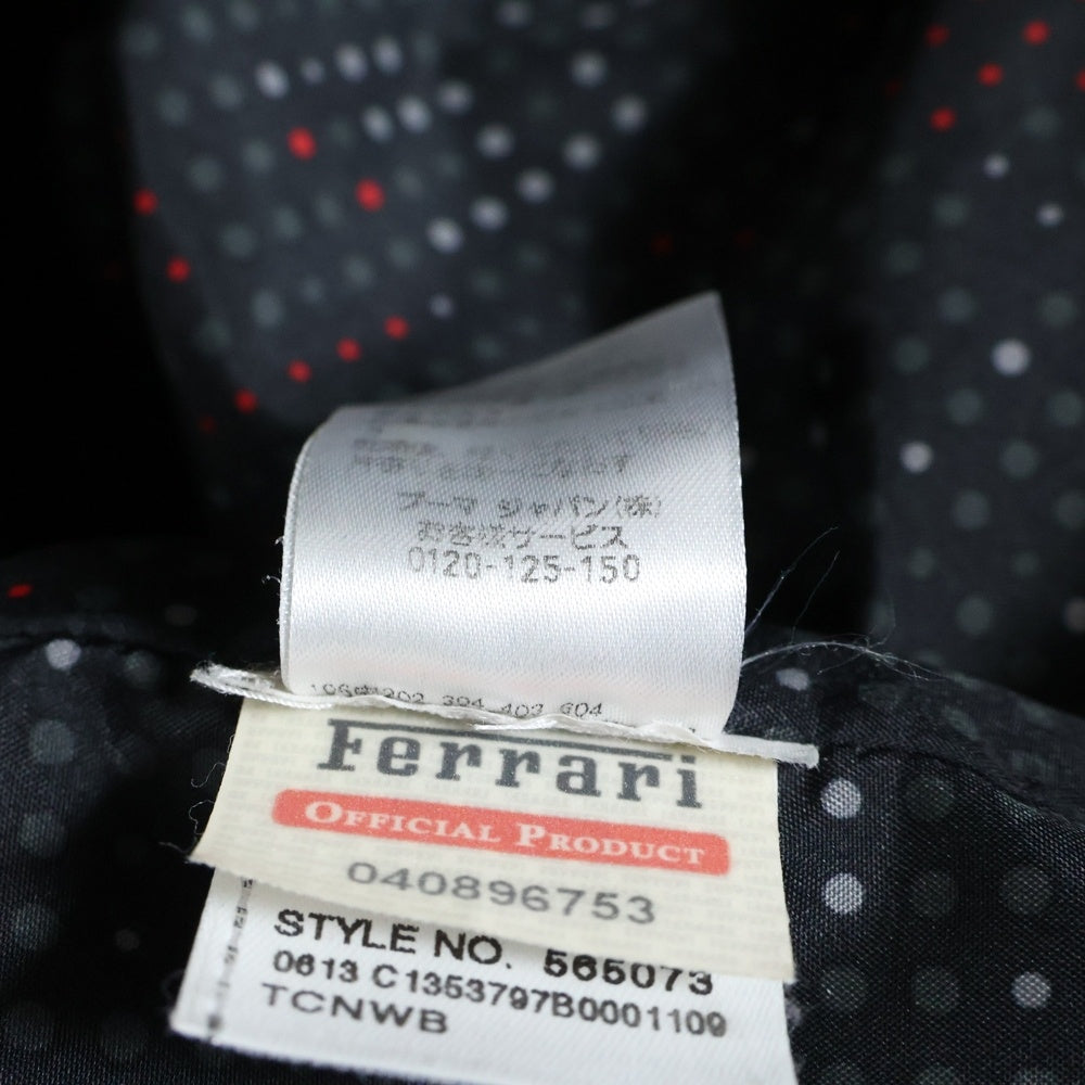 PUMA(プーマ) ×Ferrari フェラーリ フロントロゴエンブレム ジップアップダウンジャケット ブラック 565073